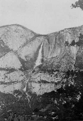 Yosemite Falls from Glacier Point Trail—Two miles distant, by George Fiske