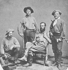 Brewer Party of 1864: James T. Gardiner, Richard Cotter, William H. Brewer, and Clarence King