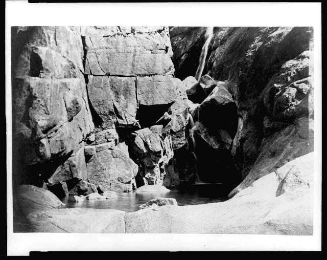 Small pond at base of cliff, Yosemite
