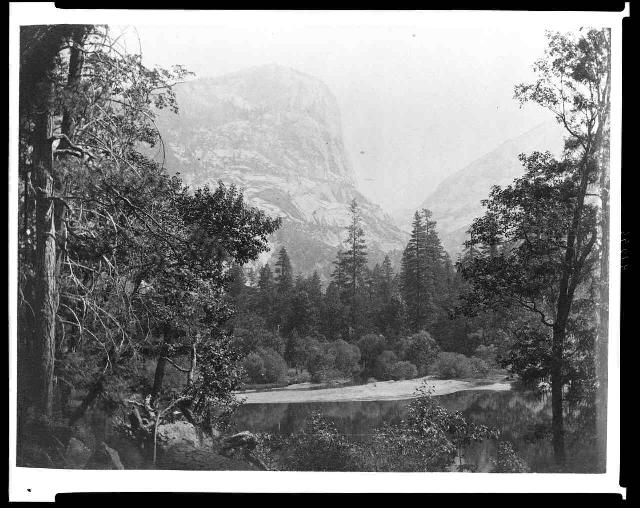 Mirror Lake with trees and mountains