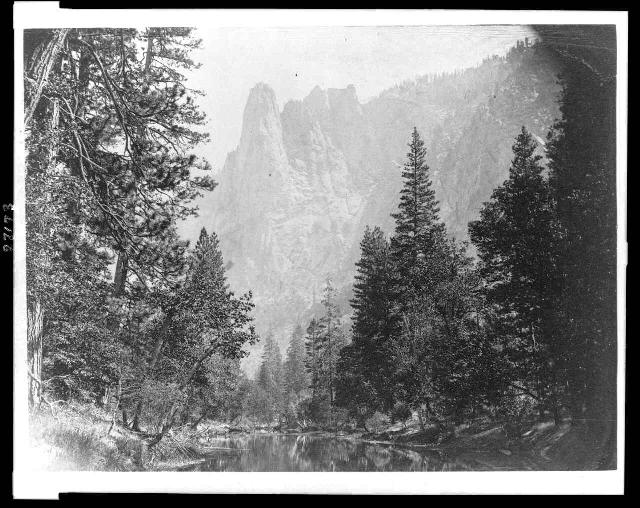Sentinel, 3270 ft., stream in foreground and mountain in background