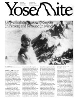 Cover, Yosemite, Fall 1988
