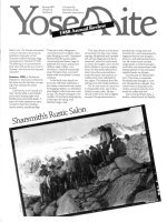 Cover, Yosemite, Spring 1989