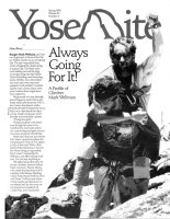 Cover, Yosemite, Spring 1990