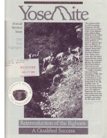 Cover, Yosemite, Spring 1993