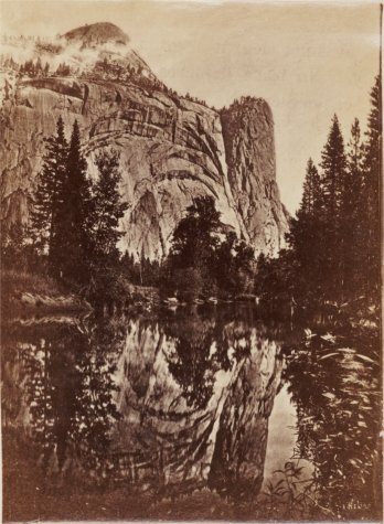 XII. Tocoya, (Shade to Indian Baby Basket) North Dome, 3,568 feet above the Valley. Washington Column, 2,400 feet high.