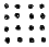 rows of dark dots