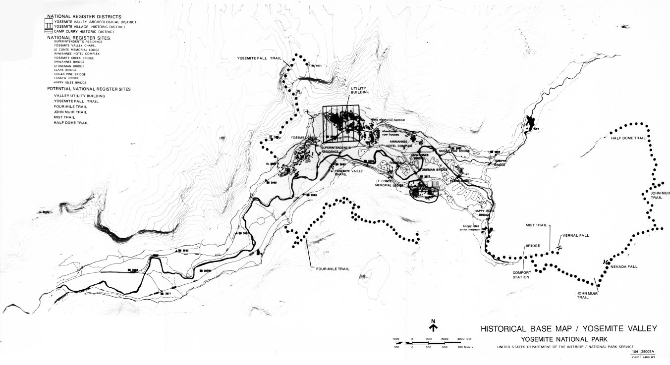 Historical Base Map 5. Yosemite Valley