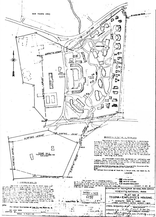 Illustration 107. Tecoya employee housing area, 1930. NPS, Denver Service Center files
