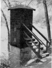 Illustration 131. Water gauging station at Happy Isles. Photos by Robert C. Pavlik, 1985, and Linda W. Greene, 1984