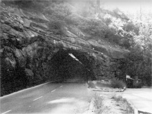 Illustration 142. Wawona tunnel, east portal. Photo by Robert C. Pavlik, 1985