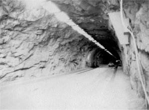 Illustration 143. Wawona tunnel, interior. Photo by Paul Cloyd, 1986