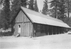 Illustration 196. Wawona blister rust camp repair garage. Photo by Robert C. Pavlik, 1984