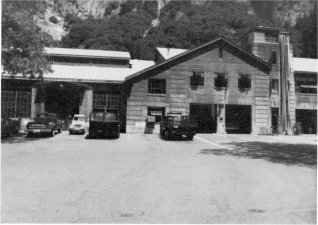 Illustrations 212. Utility building, Yosemite Valley maintenance yard. Photos by Gary Higgins and Robert C. Pavlik, 1984