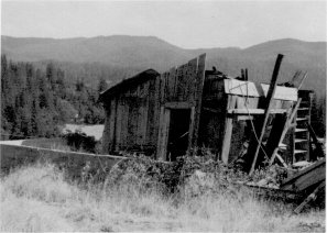 Illustration 22. Cabin ruins, McCauley ranch, view to southeast. Photo by Robert C. Pavlik, 1984