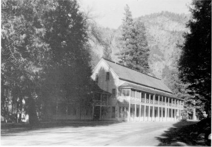 Illustration 220. Sentinel Hotel in Old Village. Photo by RHA, spring 1935. NPS, Western Regional Office files