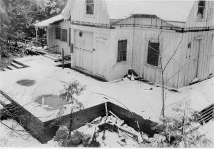 Illustration 221. Front of Rock Cottage, Old Village, ca. 1935. Photographer unknown. NPS, Western Regional Offices files