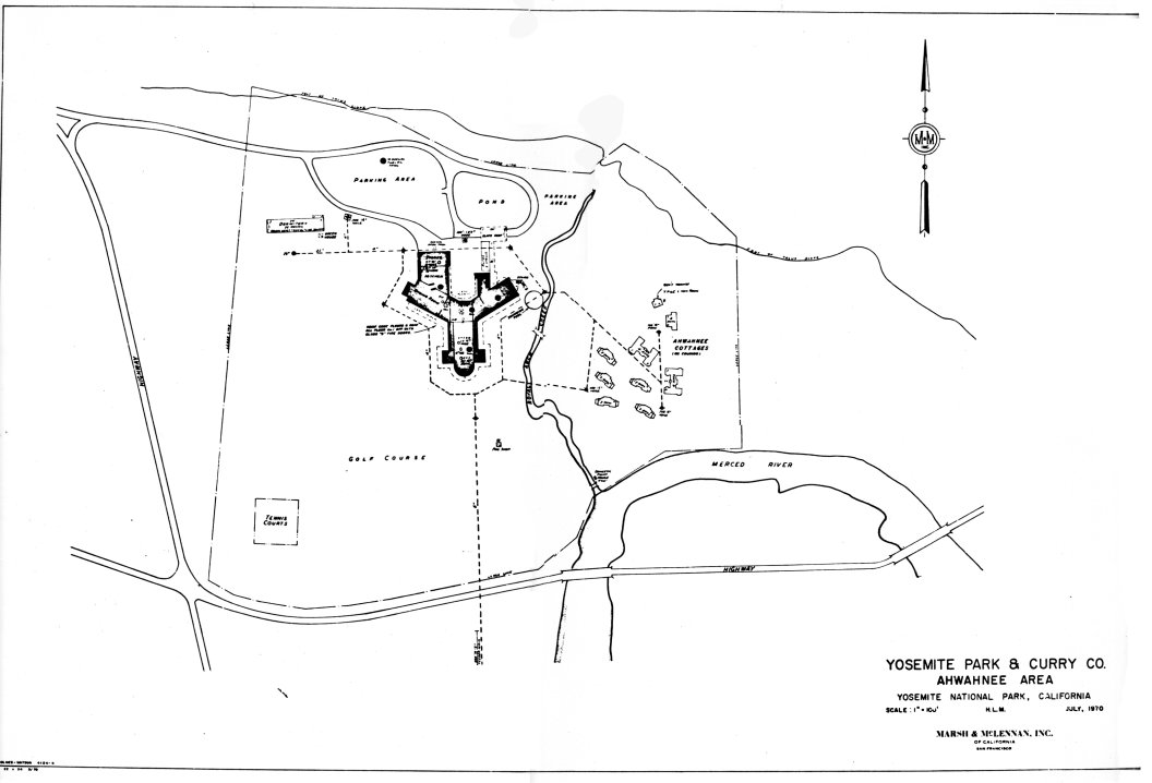 Illustration 235. Ahwahnee Hotel of Yosemite Park and Curry Company, 1970. NPS, Denver Service Center files