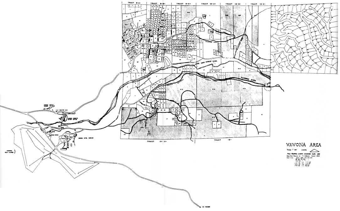 Illustration 239. Wawona area, showing Section 35. Landownership map, 1967. NPS, Denver Service Center files