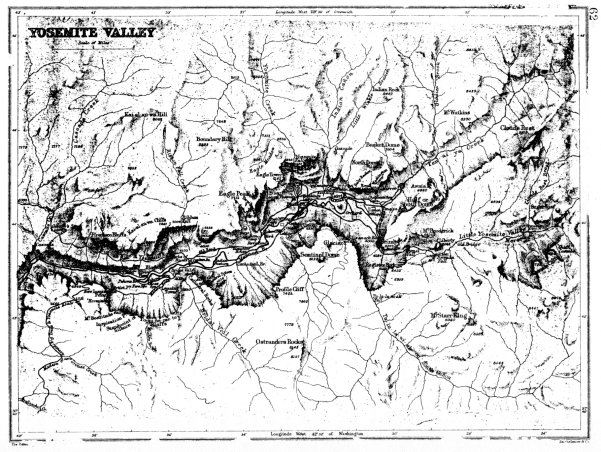 Illustration 43. Yosemite Valley, 1892. Published by the Edinburgh Geographical Institute. 