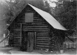 Illustration 91. Merced Lake High Sierra camp ice house. Photo by Robert C. Pavlik, 1984