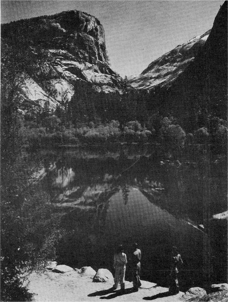 Mirror Lake reflects Mount Watkins