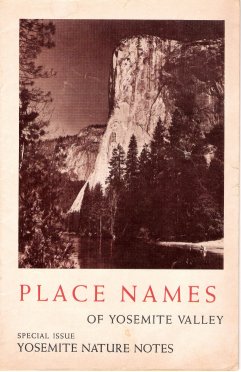 Cover, Yosemite Valley Place Names