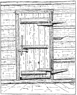 Door of Smith Meadow cabin