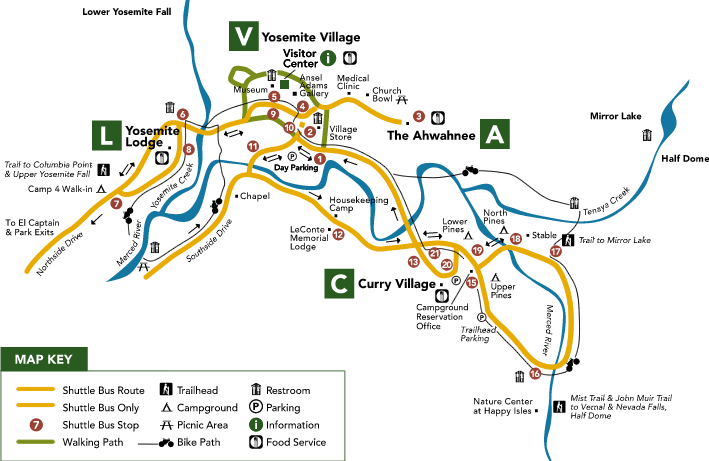 Yosemite Valley Maps