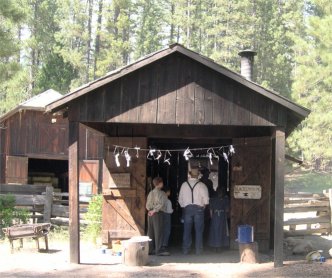 Blacksmith shop, outside view