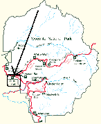Crane Flat, original location of Ranger Patrol Cabin