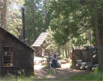 Homestead, outside view of back