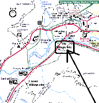 Location of Old Village, Yosemite Valley 