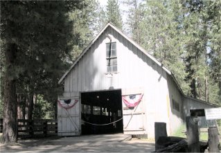 gray barn, outside view